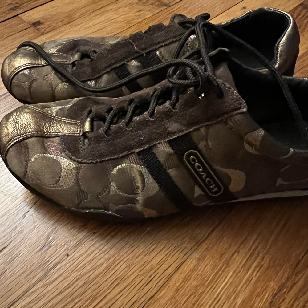Coach Metallic Brown Sneakers